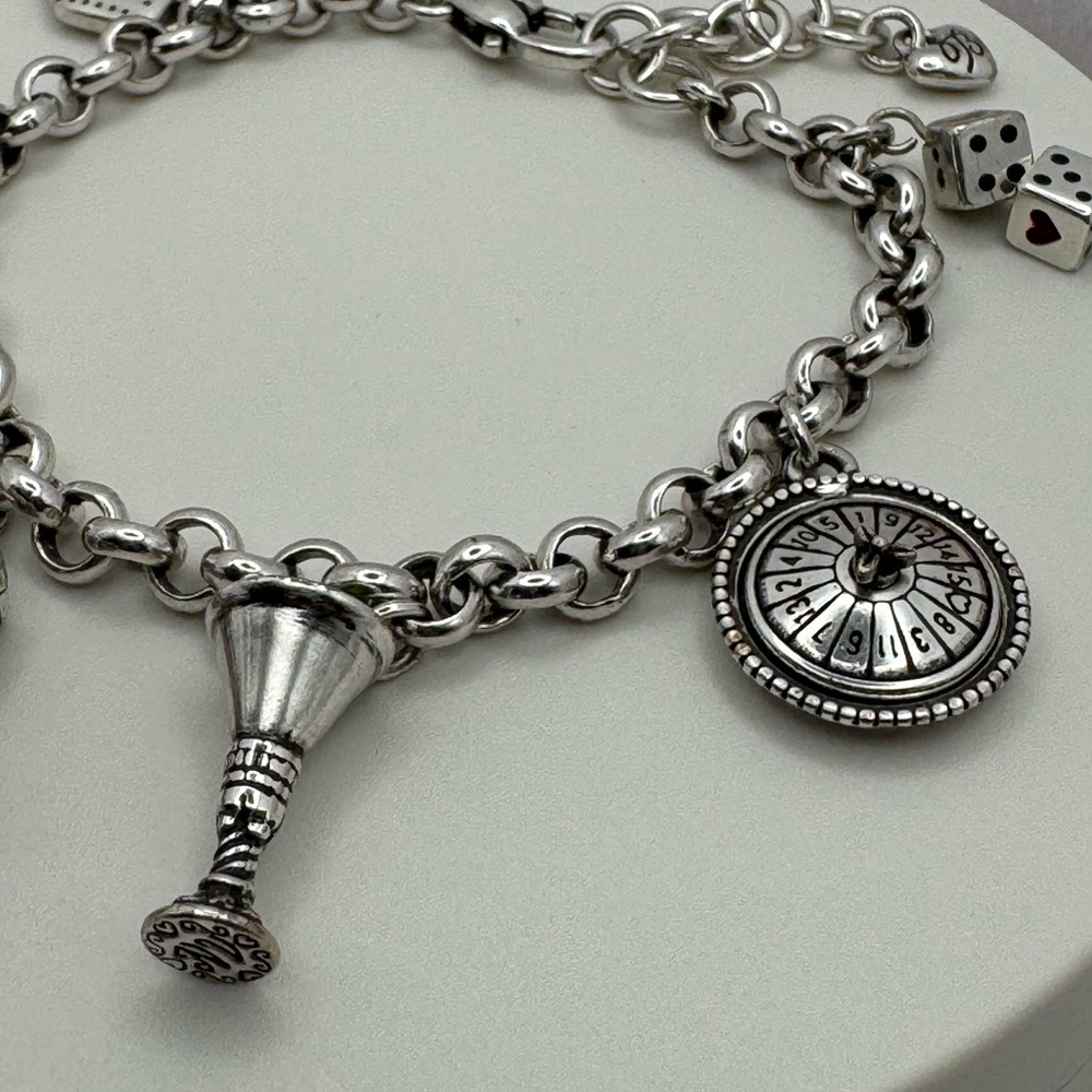 BRIGHTON NEVADA CASINO 🎲 6 CHARM BRACELET Las Vegas - Picture 5 of 7